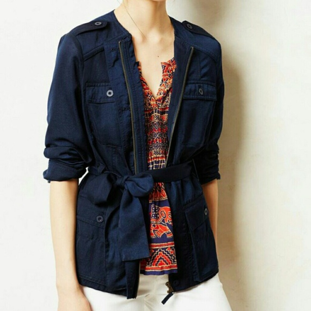 Anthro Hei Hei Zip Up Light Jacket anorak